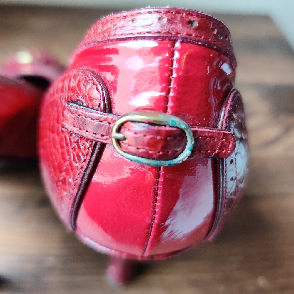 Marc Jacobs Red Patent Leather Pumps Heels 10 / 41.5 - Picture 11 of 15